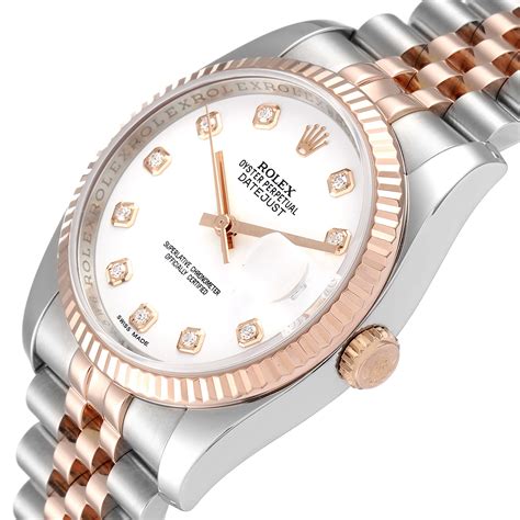 rolex steel rose gold datejust